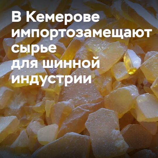В Кемерове импортозамещают сырье для шинной индустрии