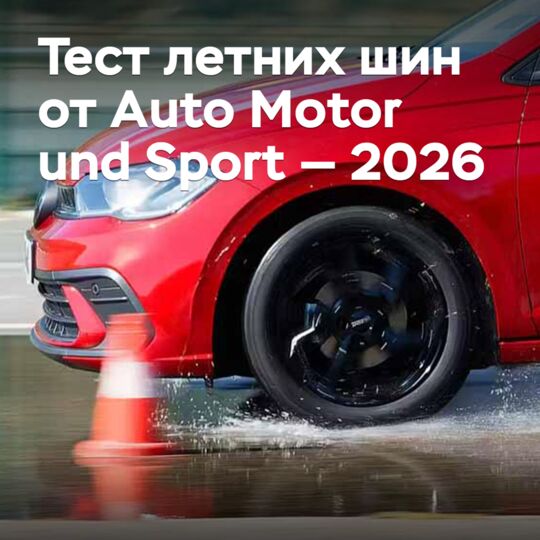 Тест летних шин от Auto Motor und Sport — 2026
